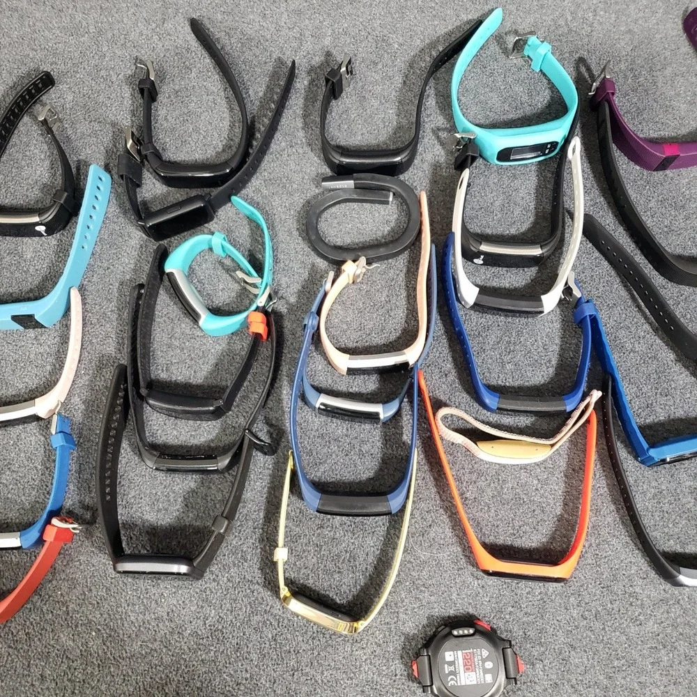 Fitness‎ Tracker Lot of 29 Unisex Multi-Color Activity Band Smartwatch